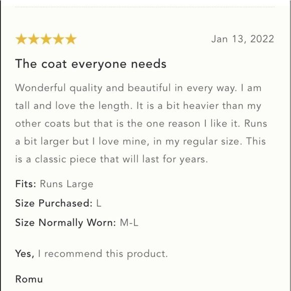 ANTHROPOLOGIE BY OOFWEAR KRISTIN COAT BLACK NWT LARGE MADE IN ITALY Dry Cleaned - Picture 8 of 9